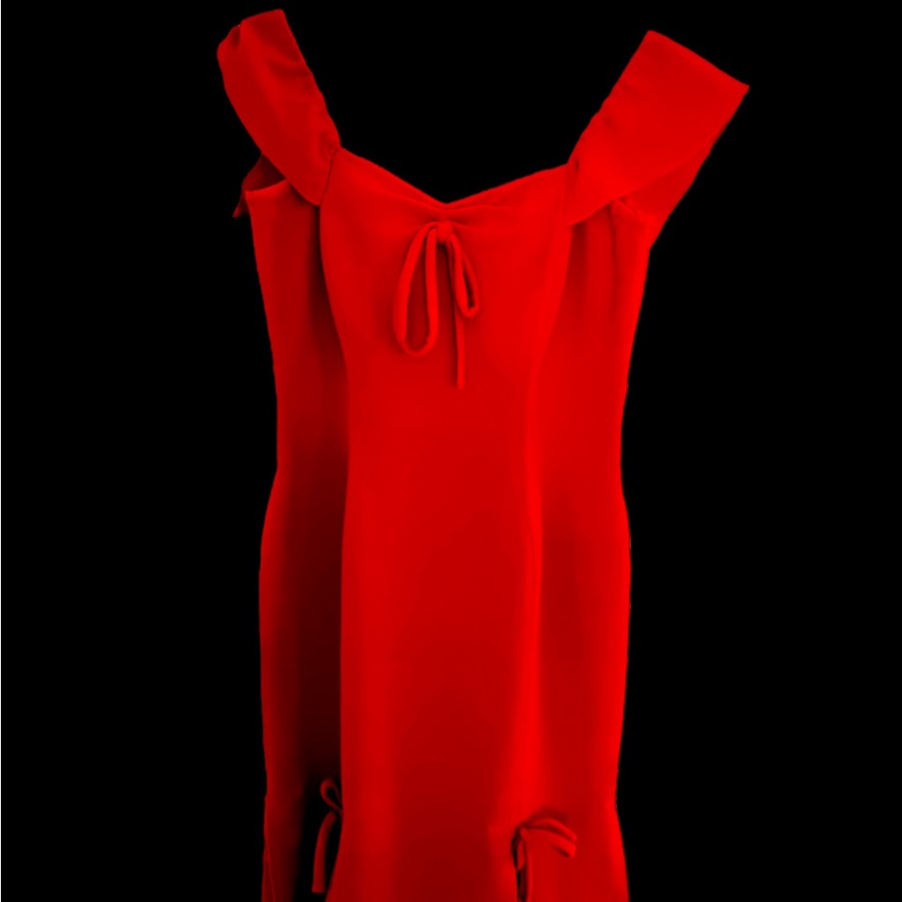 A Red Fiandaca designer dress